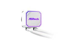 2044903_7 - Mediatech ASRock Pro White 240 ARGB Liquid CPU Cooler, 2x120mm ARGB