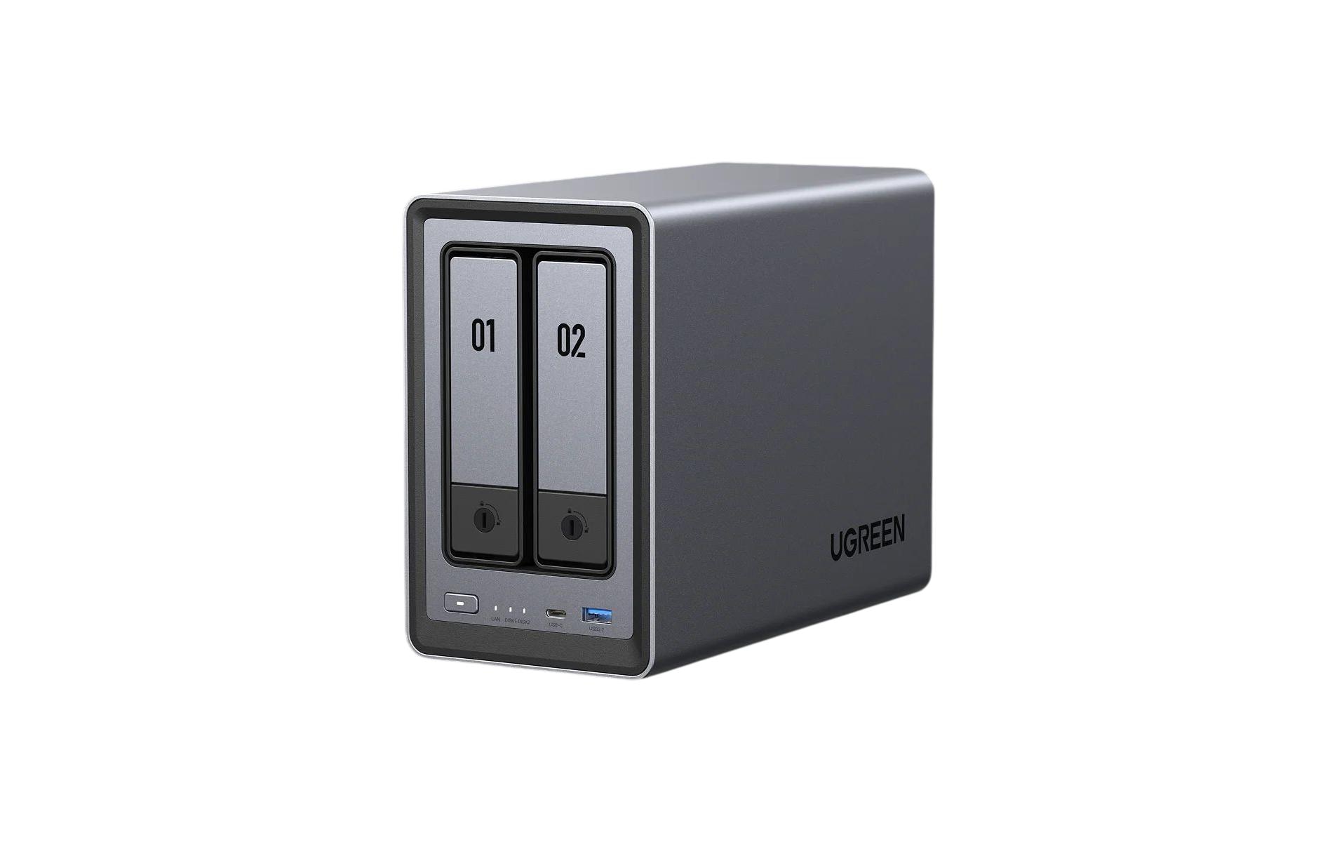 2047150 - Mediatech UGREEN NASync DXP2800, 2-bay Intel N100 4-Core, 8GB RAM, no HD kaufen Schweiz | Mediatech.ch