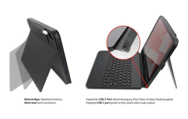 2051258_8 - Mediatech LMP KeyboardDefenderCase iPad 11 & 10.9 3er Pack, USB-C, Fach und Lasche Stift