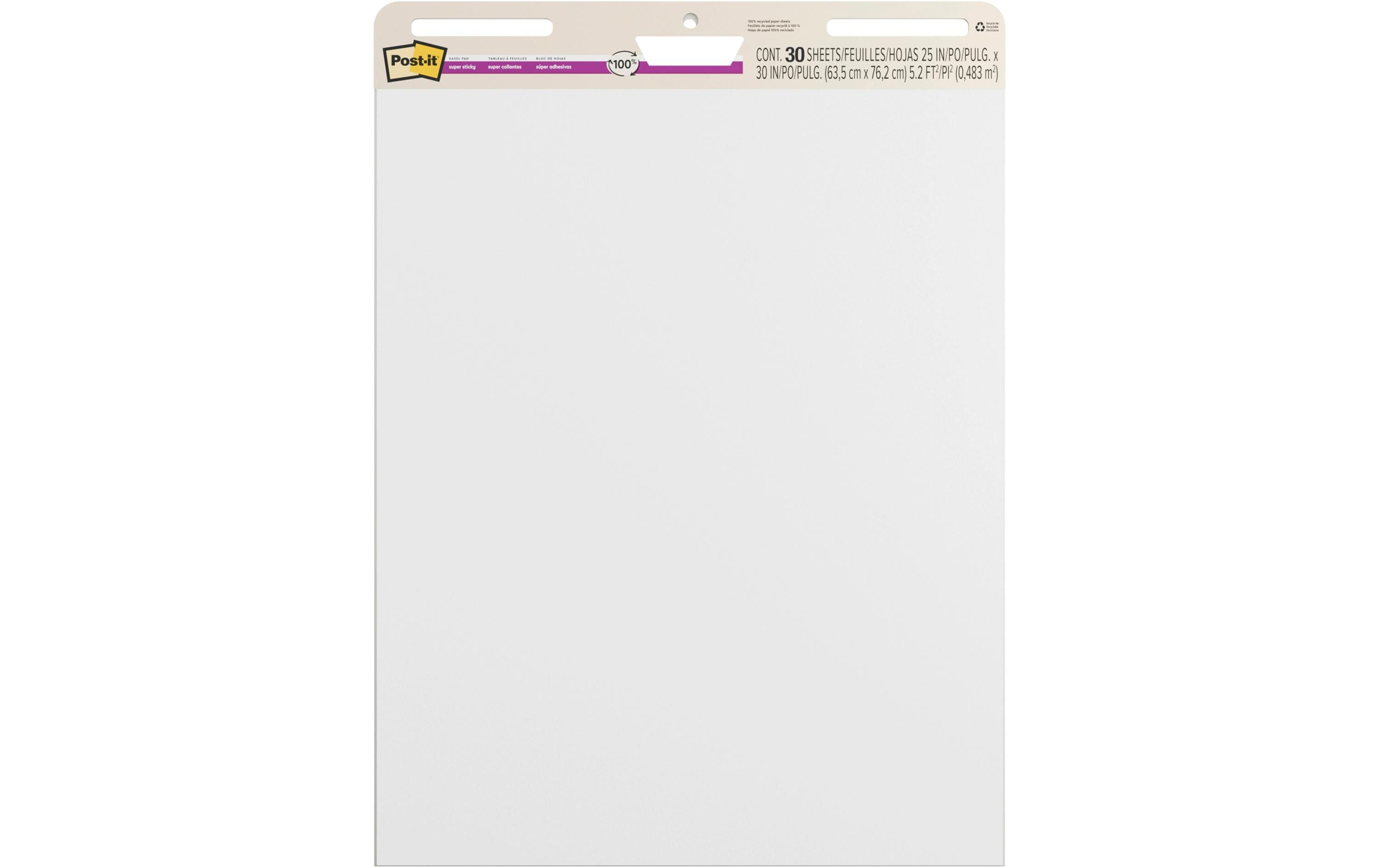 2052209 - Mediatech 3M Post-it Super Sticky Recycling Flipchart 2 Blöcke à 30 Blatt, 63.5x76.2cm, weiss kaufen Schweiz | Mediatech.ch