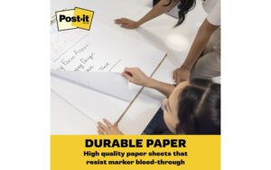 2052209_1 - Mediatech 3M Post-it Super Sticky Recycling Flipchart 2 Blöcke à 30 Blatt, 63.5x76.2cm, weiss