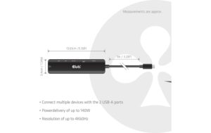 2052449_2 - Mediatech Club 3D, HDMI Hub Type-C 7 in 1 HDMI, USB-A, PD Type-C, Ethernet, MicroSD