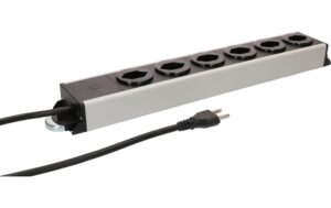 2053772 - Mediatech Max Hauri Steckdosenleiste Power Line 6x Typ 23 grau/schwarz 1.5m Magnet kaufen | Mediatech.ch