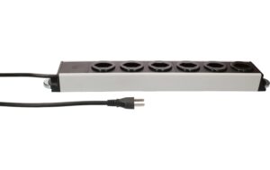 2053772_6 - Mediatech Steckdosenleiste Power Line 6x Typ 23 grau/schwarz 1.5m Magnet