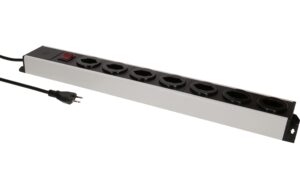Steckdosenleiste Power Line 7x Typ 13 grau/schwarz Schalter 1.5m