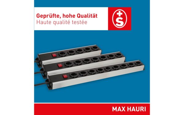 Steckdosenleiste Power Line 9x Typ 13 grau/schwarz Schalter 1.5m