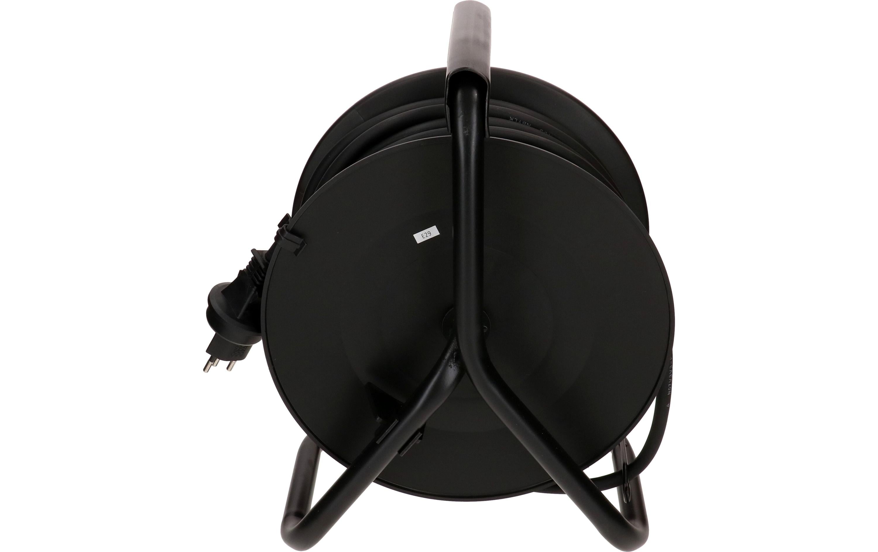 2053780_1 - Mediatech Kabelrolle 3x Typ 13 IP55 33m schwarz