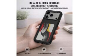 2054335_2 - Mediatech 4smarts E-Ink Cover mit NFC-Display iPhone 17 Pro