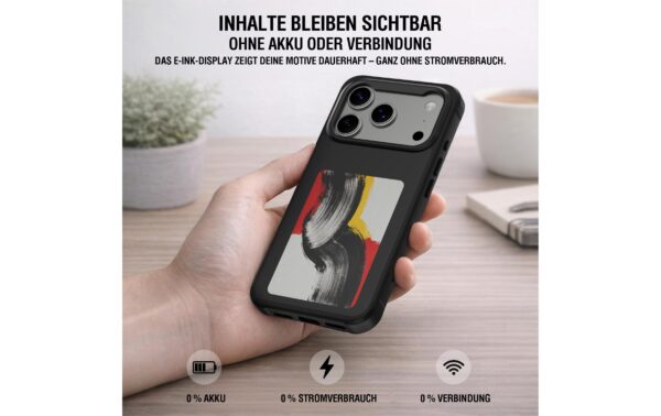 2054335_2 - Mediatech 4smarts E-Ink Cover mit NFC-Display iPhone 17 Pro