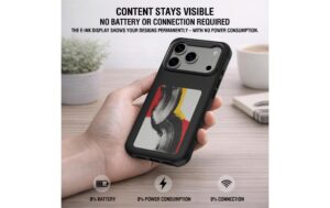 2054335_3 - Mediatech 4smarts E-Ink Cover mit NFC-Display iPhone 17 Pro