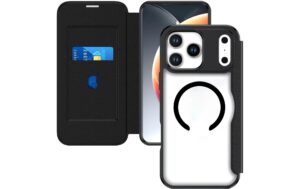 2054337_7 - Mediatech 4smarts Urban Pro Flipcase, Schwarz iPhone 17