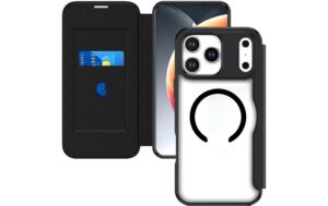 2054338_3 - Mediatech 4smarts Urban Pro Flipcase, Schwarz iPhone 17 Pro Max