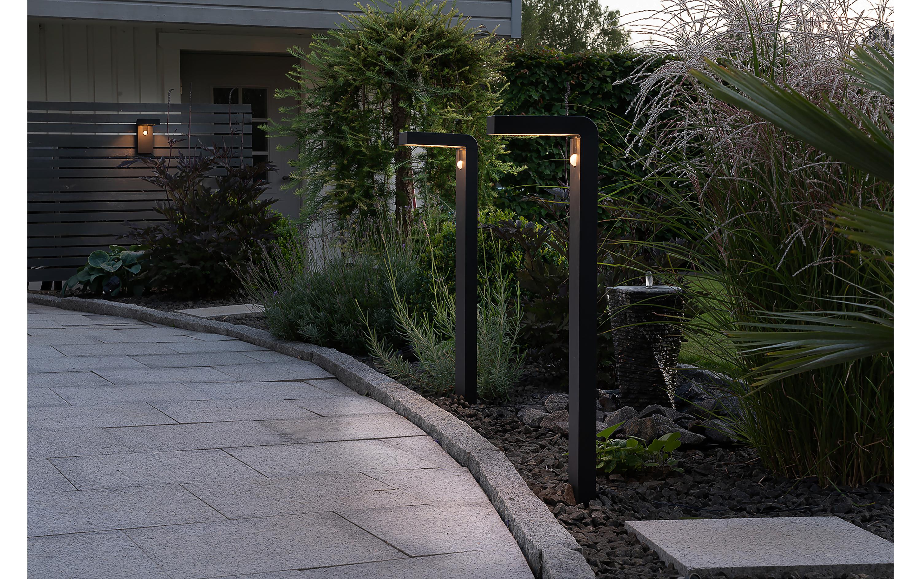 2054538_1 - Mediatech Eglo Stehleuchte BARACCONI Solar, schwarz