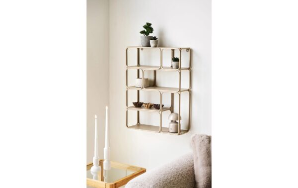 2055269_3 - Mediatech House Nordic Wandregal Lanciano 48x18x64 cm, Metall