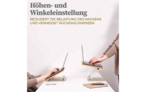 Hennez Laptopständer Linus Bambus 