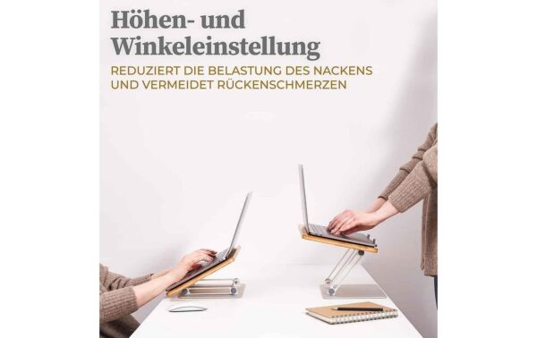 Hennez Laptopständer Linus Bambus 