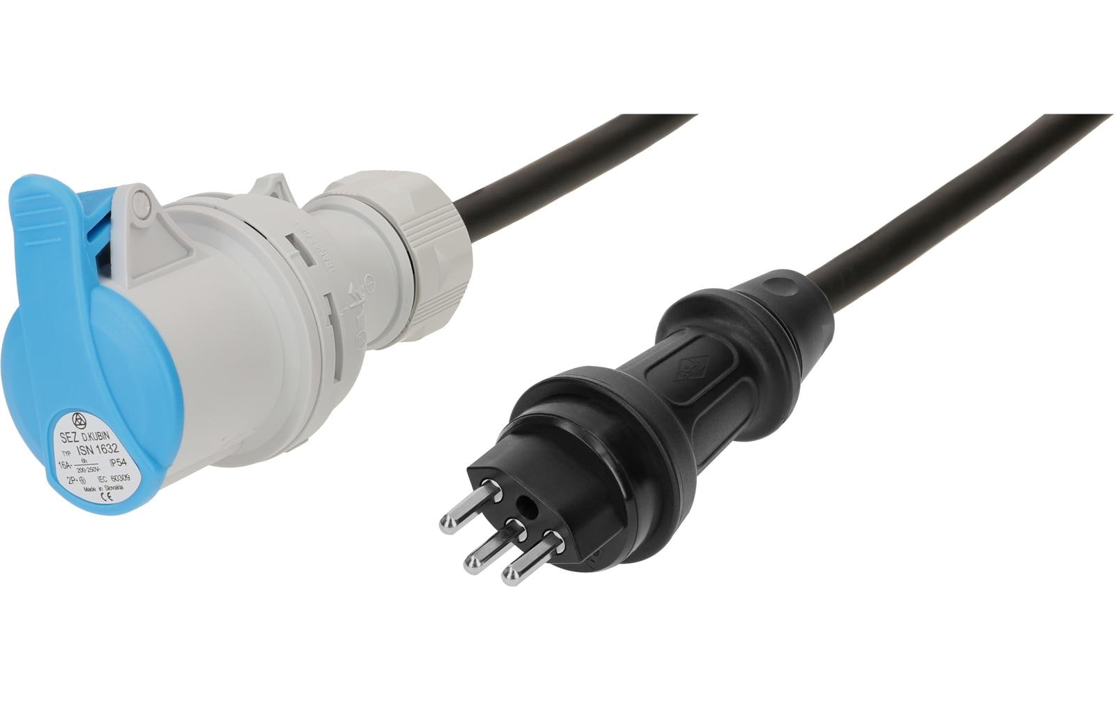 2059159 - Mediatech maxCAMP CEE Adapterkabel sz Typ 23 IP55/CEE16-3 H07RN-F3G1.5 0.5m kaufen | Mediatech.ch