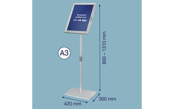 FRANKEN Infodisplay PRO A3 abschliessbar