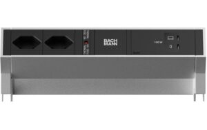 2077676_1 - Mediatech DESK2 2xT13 1xUSB C/C 100W 0,2m INOX