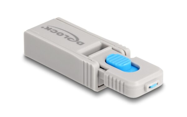 Delock USB Port Blocker Set, USB-C, 5 Stk Schutz von USB-Ports,mit Verschlusswerkzeug