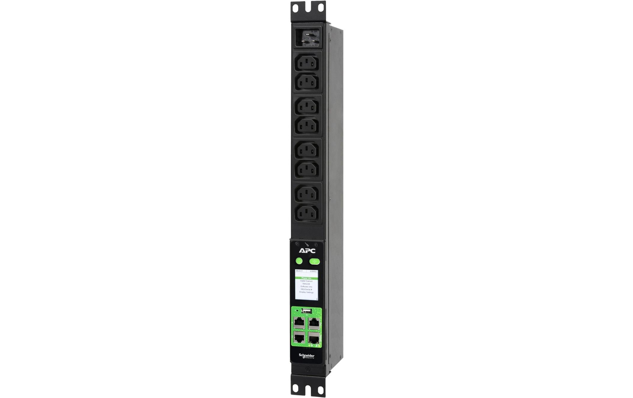 2080293 - Mediatech APC Steckdosenleiste Easy PDU EPDU2016M 1U, 16A, 230V, 8*C13, metered kaufen Schweiz | Mediatech.ch