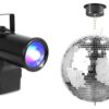 2081460 - Mediatech BeamZ Spiegelkugel Kit 2 Kit mit 30cm Spiegelkugel, Motor und Spot
