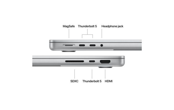 14 MacBook Pro (M5 Max), Silber 18C CPU, 32C GPU, 36GB, 2TB, CH