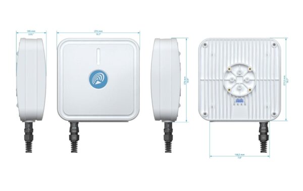 2085988_5 - Mediatech QuWireless C240AC: Outdoor Antenne Kit Inkl. RUT241&TSW100. 3x PoE Out,