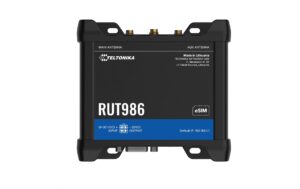 2086631_1 - Mediatech Teltonika RUT986 LTE-Industrierouter,Global Cat.4 150Mbps, 4FE, WiFi-4, Serial. Modbus