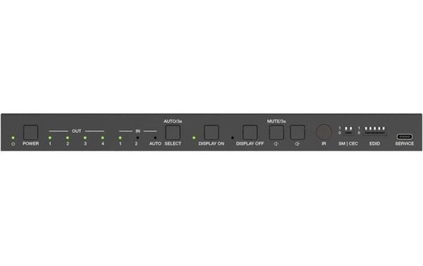 PureTools PT-SP-HD24-48G 2x4 HDMI 2.1 Splitter / Switcher - 48Gbps