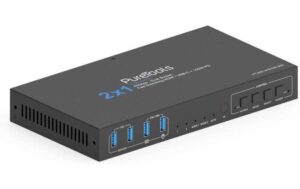 PureTools PT-SW-UH21DS-40G 2x1 HDMI 2.1 Dual Screen KVM Switch, 40Gbps kaufen Schweiz | Mediatech.ch