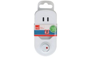 Abzweigstecker ADAPT 1x Typ 13 USB-C/C 20W ws drehbar Green+Fair