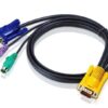 208708 - Mediatech Aten 2L-5202P: PS/2-KVM-Kabel 1.8M PC-Anschlussstecker: HDB und PS/2