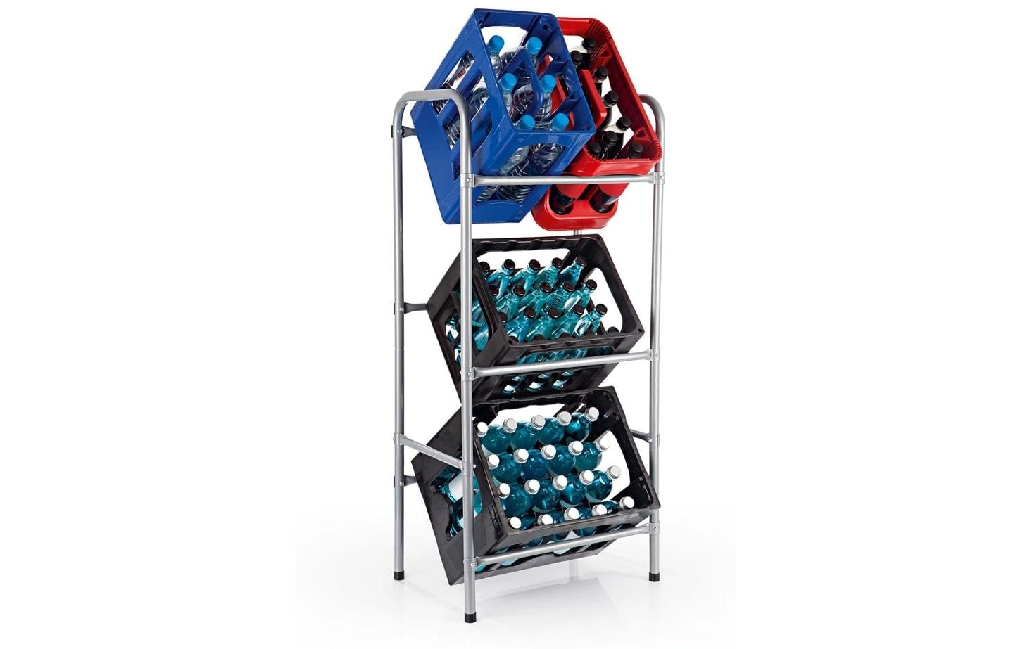 2091183 - Mediatech EASYmaxx Getränkekisten Regal Metall 110x50x33cm kaufen Schweiz | Mediatech.ch