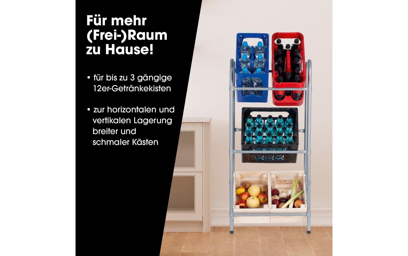 2091183_1 - Mediatech EASYmaxx Getränkekisten Regal Metall 110x50x33cm