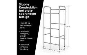 2091183_3 - Mediatech EASYmaxx Getränkekisten Regal Metall 110x50x33cm