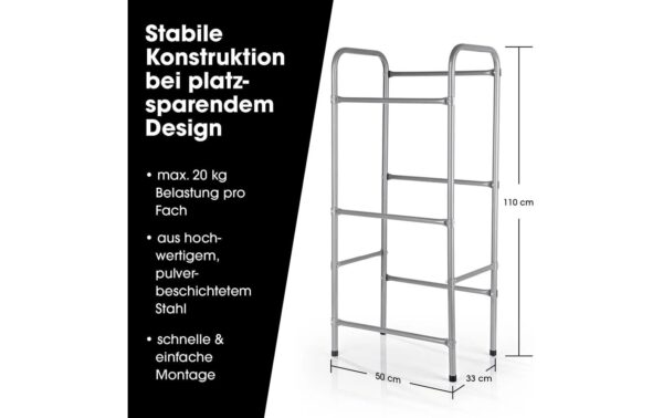 2091183_3 - Mediatech EASYmaxx Getränkekisten Regal Metall 110x50x33cm