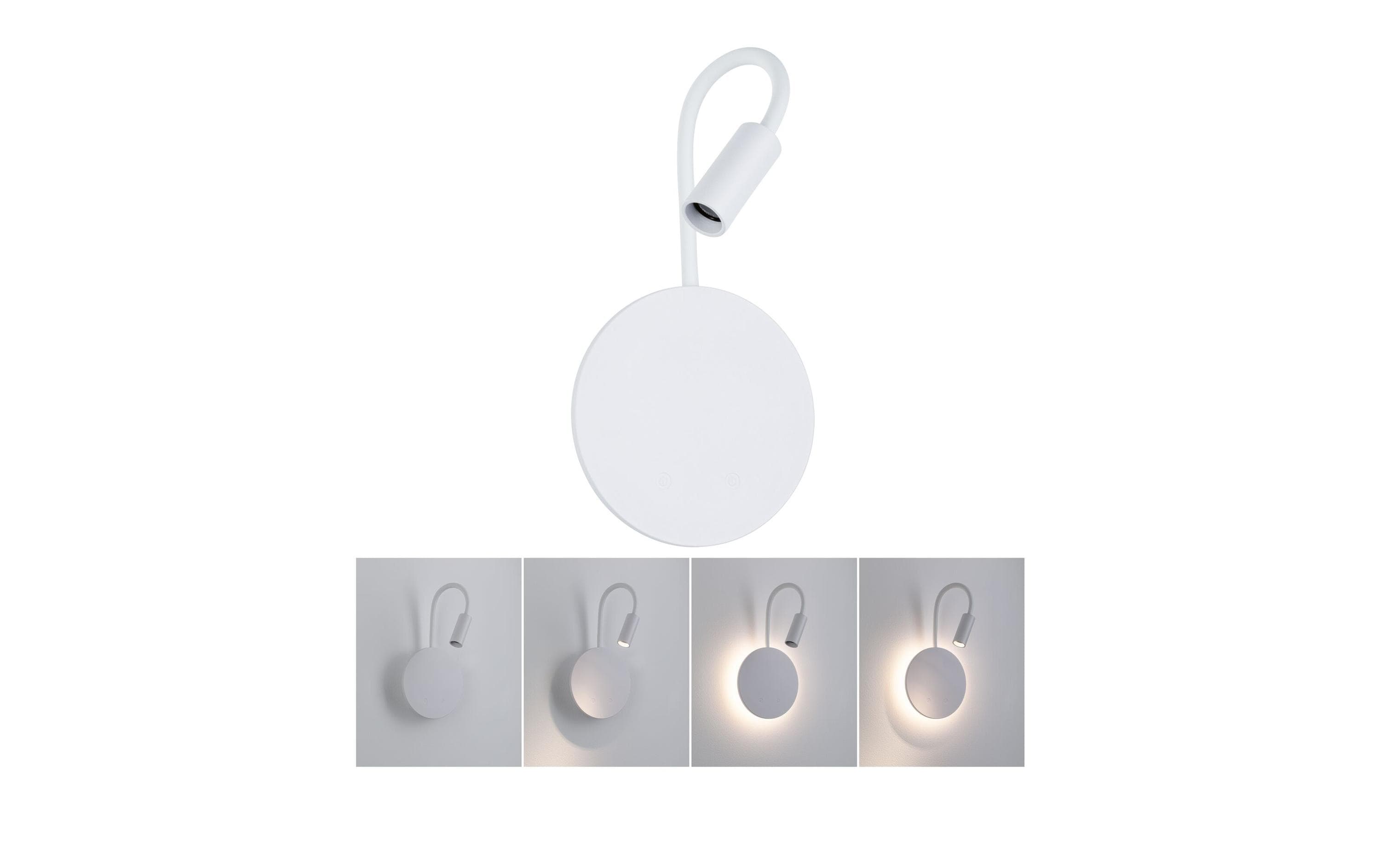 2093766 - Mediatech Paulmann LED Akkuwandleuchte Miora 2700K 80lm / 50lm 3,7V / ws