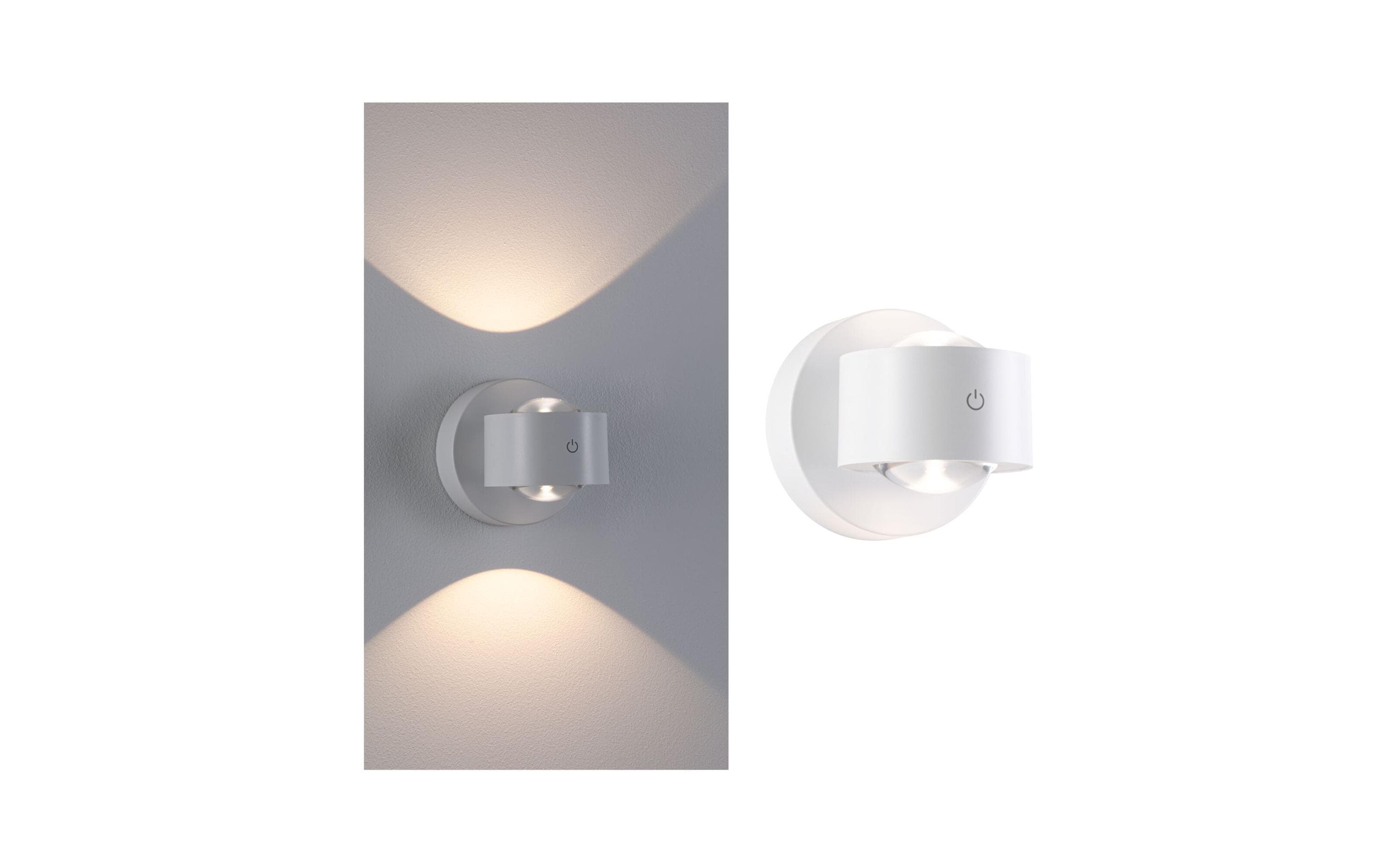 2093768 - Mediatech Paulmann LED Akkuwandleuchte Zorik IP44, dimmbar, 2700K, 100mm, ws kaufen Schweiz | Mediatech.ch