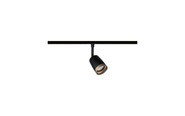 2093787_2 - Mediatech Paulmann URail Schienenspot Cover Einzelspot, GU10 max., sz matt/gold matt