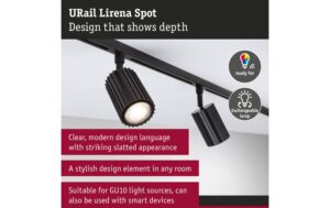 Paulmann URail Schienenspot Lirena GU10 max., sz matt