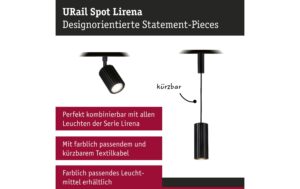 Paulmann URail Schienenspot Lirena GU10 max., sz matt