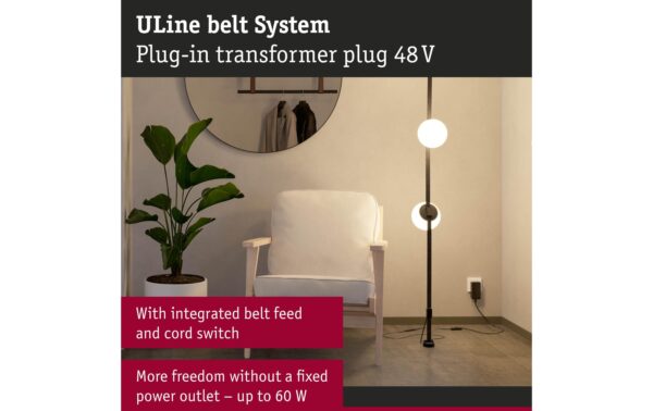 2093801_2 - Mediatech Paulmann Uline Zubehör Plug-In- Trafo 60VA 230/48V, 100mm, sz