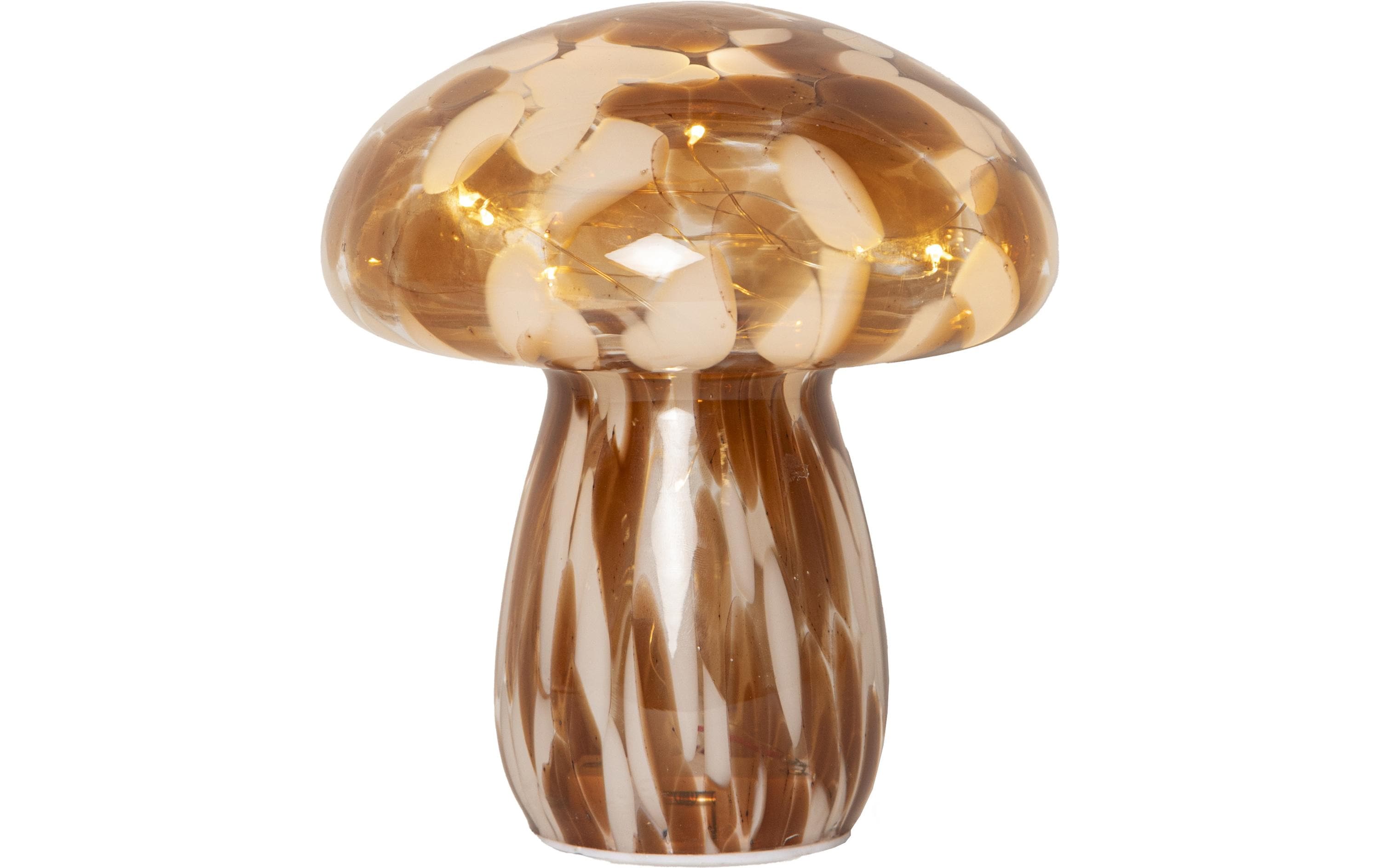 2093972 - Mediatech Star Trading Glas Dekoration Funghi Indoor, IP20, warmweiss, braun kaufen Schweiz | Mediatech.ch