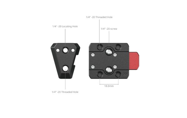 SmallRig Quick Release V-Lock Mount Plate Kit