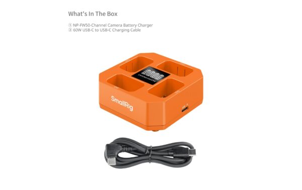 2094393_2 - Mediatech SmallRig Four-Channel Camera Battery Charger for NP-FW50