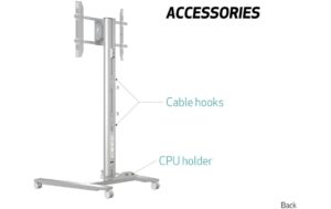 Multibrackets TV STAND -80 Silber bis max.60kg, Tragkraft