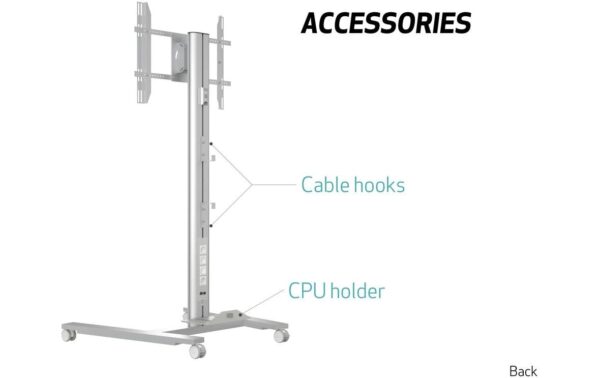 Multibrackets TV STAND -80 Silber bis max.60kg, Tragkraft