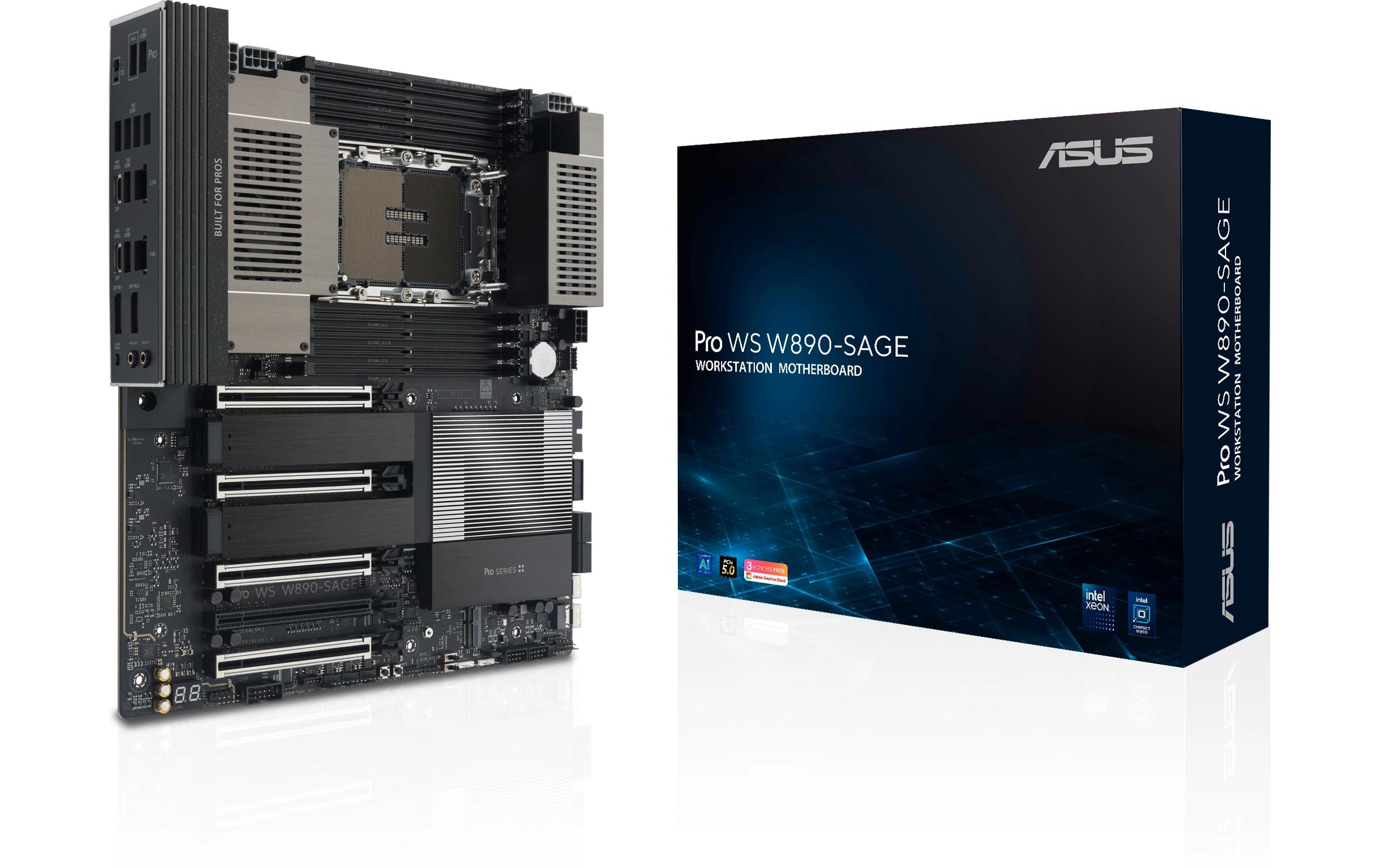 2096248 - Mediatech ASUS PRO WS W890-SAGE, EEB, LGA4710-2 Intel W890, 8x DDR5, 4x M.2, 4x PCIe 5.0 kaufen Schweiz | Mediatech.ch