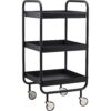 2099329 - Mediatech House Doctor Bartrolley Roll. Schwarz 42x38x85 cm (LxBxH), Sthal, PP